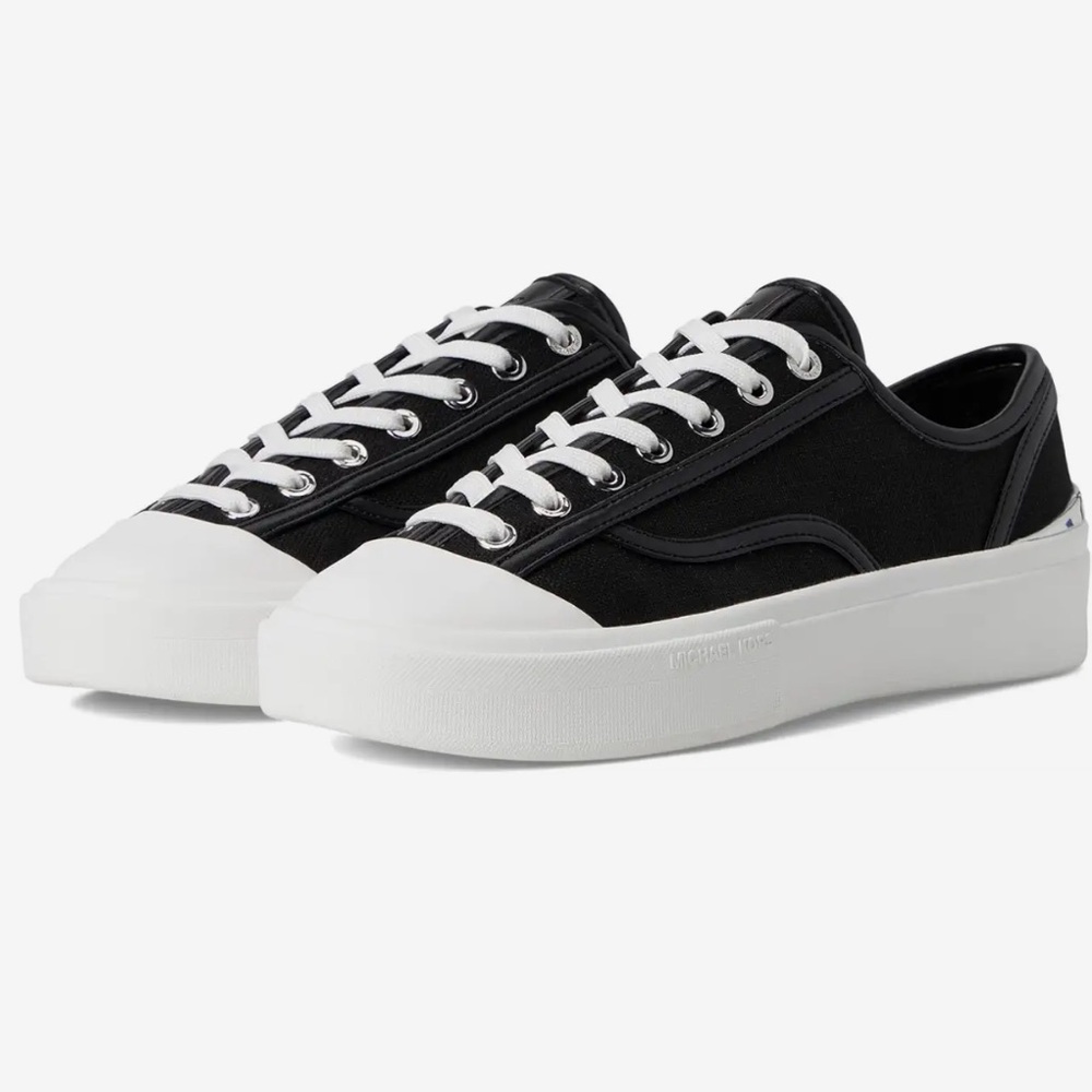 MICHAEL KORS JUDE LACE UP BLACK SNEAKERS SIZE 7.5